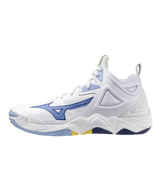 Zapatillas De Voleibol Mizuno Wave Momentum 3 Mid Blanco