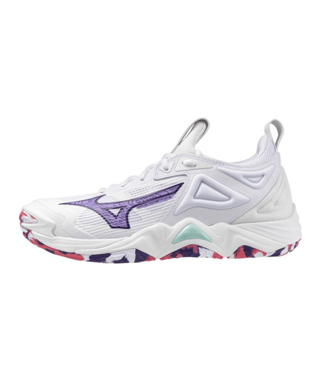 Zapatillas De Voleibol Mizuno Wave Momentum 3 Mujer Blanco