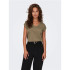 Camiseta Only Onlsilvery S/S V Neck Lurex Noos Falcon Detail:Tone I Mujer