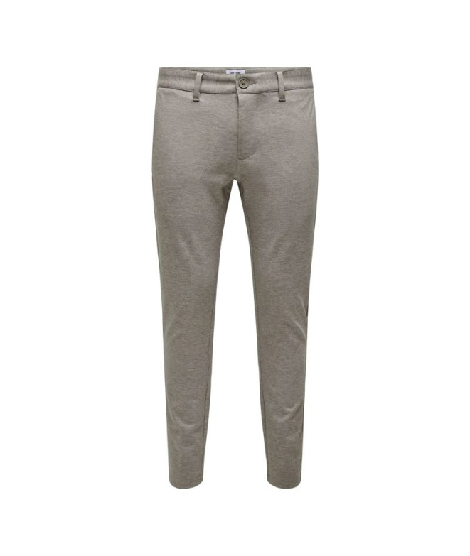 Pantalones Only & Sons Onsmark Slim Ditsy 020934 Noos Chinchilla Hombre
