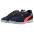 Zapatillas De Fútbol Puma King It New Navy-Glowing Red-Silver Mist Infantil