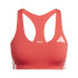 Sutiã esportivo de Fitness adidas Adizero Ms Mulher Vermelho semilúcido