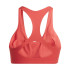 Sutiã esportivo de Fitness adidas Adizero Ms Mulher Vermelho semilúcido