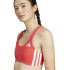 Sutiã esportivo de Fitness adidas Adizero Ms Mulher Vermelho semilúcido