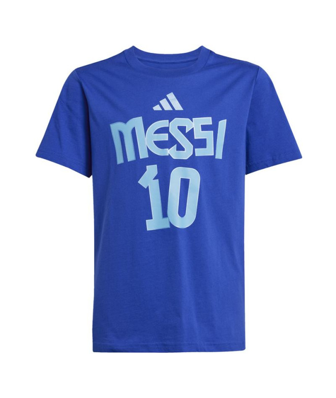 Camiseta de Futebol adidas Messi N&N G Infantil Azul