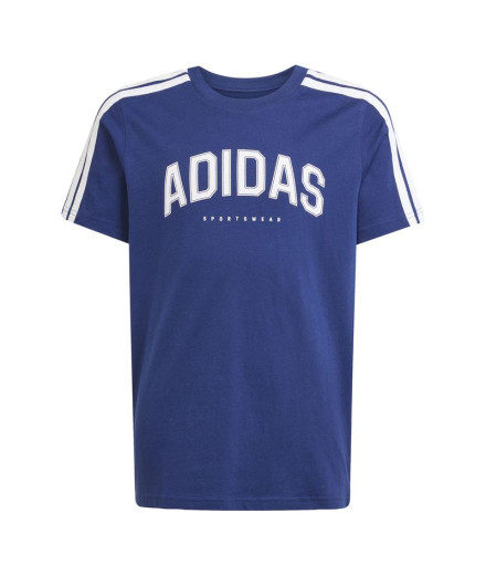 Camiseta adidas Colleg Infantil Azul Oscuro