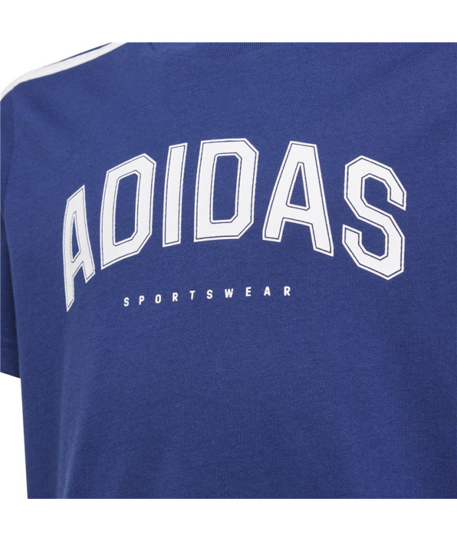 T-shirt adidas Colleg Enfant Bleu Foncé