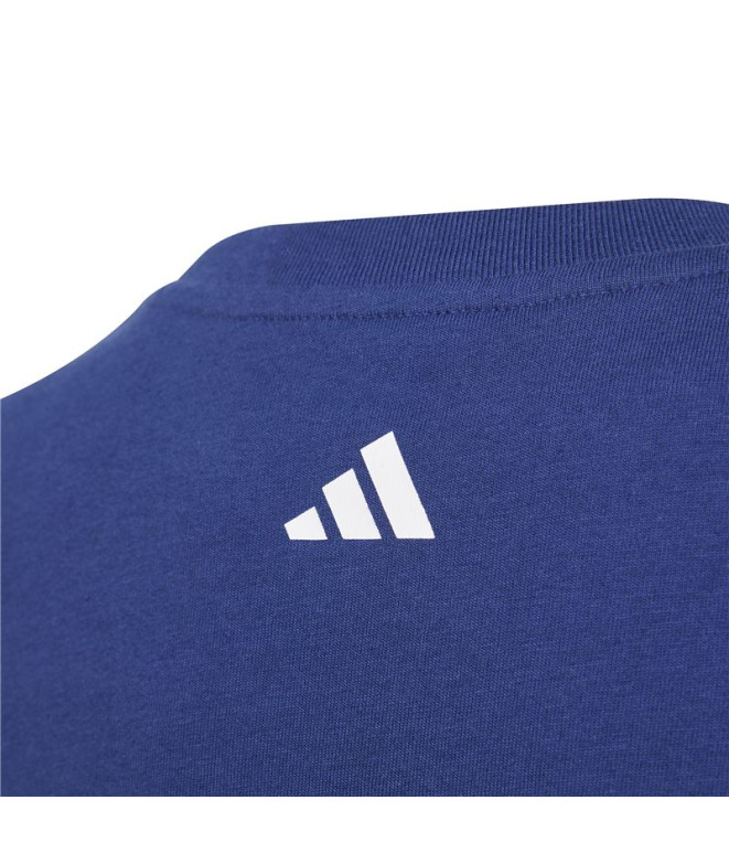 Camiseta adidas Colleg Infantil Azul Escuro