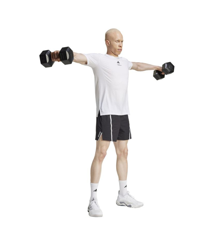 Camiseta de Fitness adidas Lm G Homem Branco
