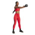 Collants de Fitness adidas Opt 3Bandas 1/1 Femme Rubpur