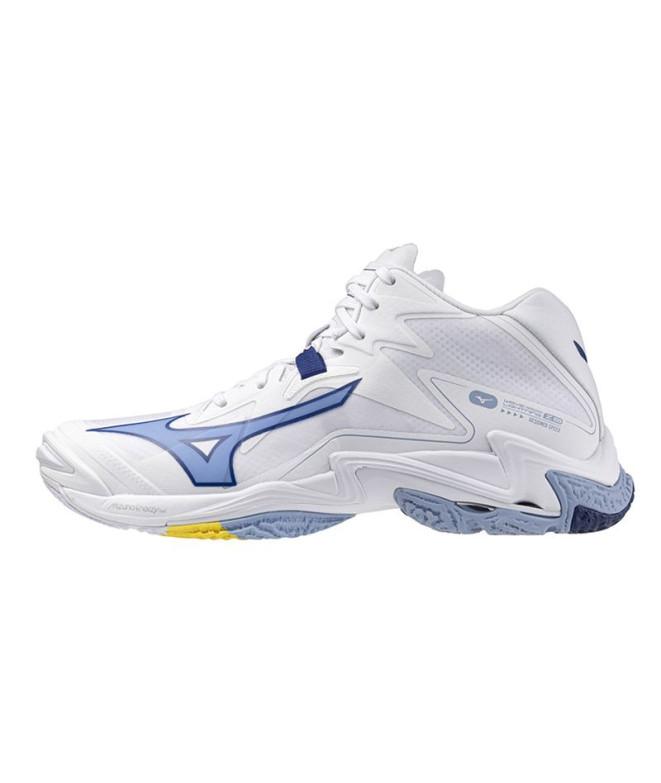 Zapatillas De Voleibol Mizuno Wave Lightning Z8 Mid Blanco