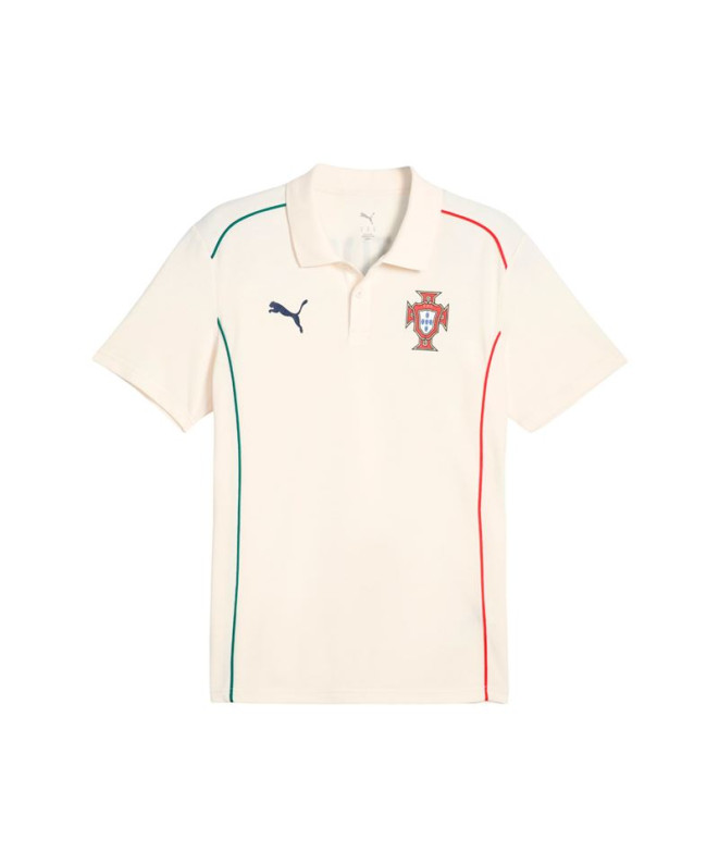 Polo de Futebol Puma Fpf s Polo, Amêndoa Açucarada, Homem