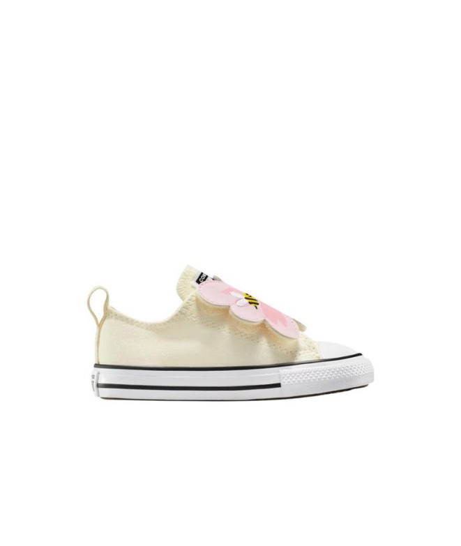 Sapatilhas Converse Chuck Taylor All Star One Strap Bordado Floral Fácil de Colocar Garza/Cãibra medusa claro