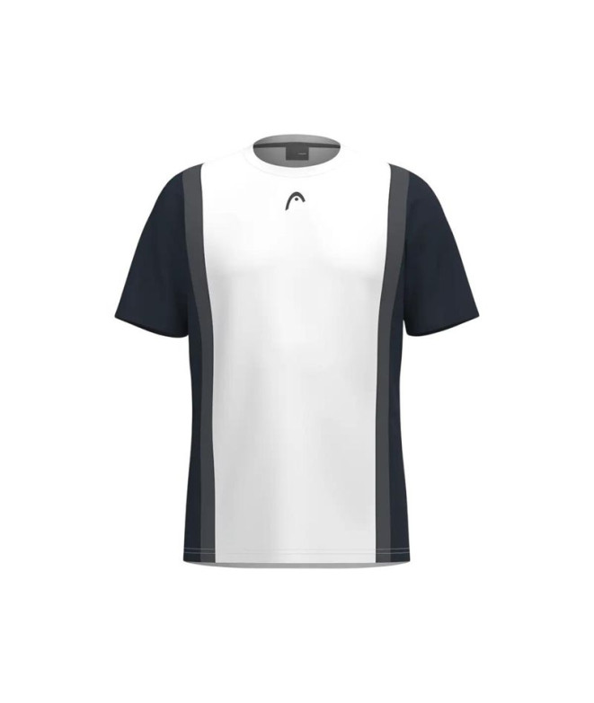 Camiseta de Pádel Head Club 25 Tech T-Shirt Homem azul marinho/branco
