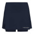 Saia de Tênis Head Club Basic Skort Menina Azul Marino