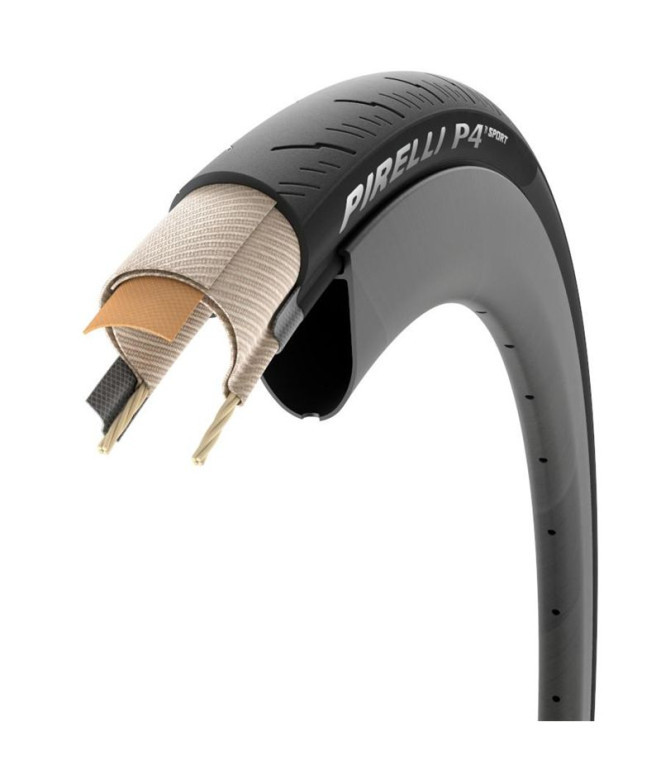 Capa de ciclismo Pirelli P4™ Sport 26-622 Preto...