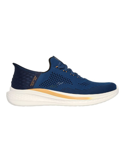 Sapatilhas Skechers Slade - Quinto Homem Azul Knit