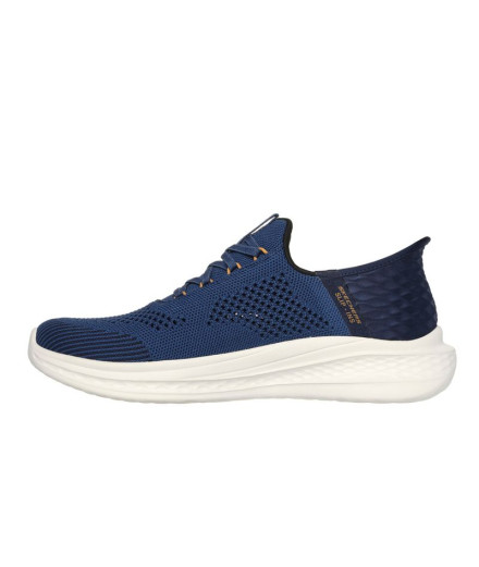 Sapatilhas Skechers Slade - Quinto Homem Azul Knit 2