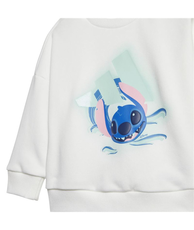 Calça adidas I Dy Ls Jog Bebês Branco/Azul