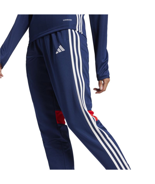 Pantalons de Football adidas Tiro Es Femme Bleu...