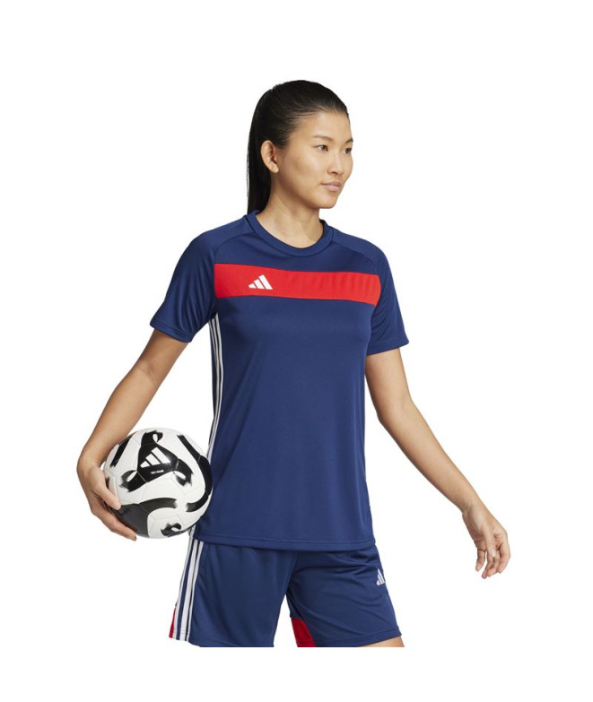 T-shirt de Football adidas Tiro Es Femme Bleu...