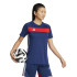 Camiseta de Futebol adidas Tiro Es Mulher Azul Marinho/Vermelho