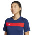 Camiseta de Futebol adidas Tiro Es Mulher Azul Marinho/Vermelho