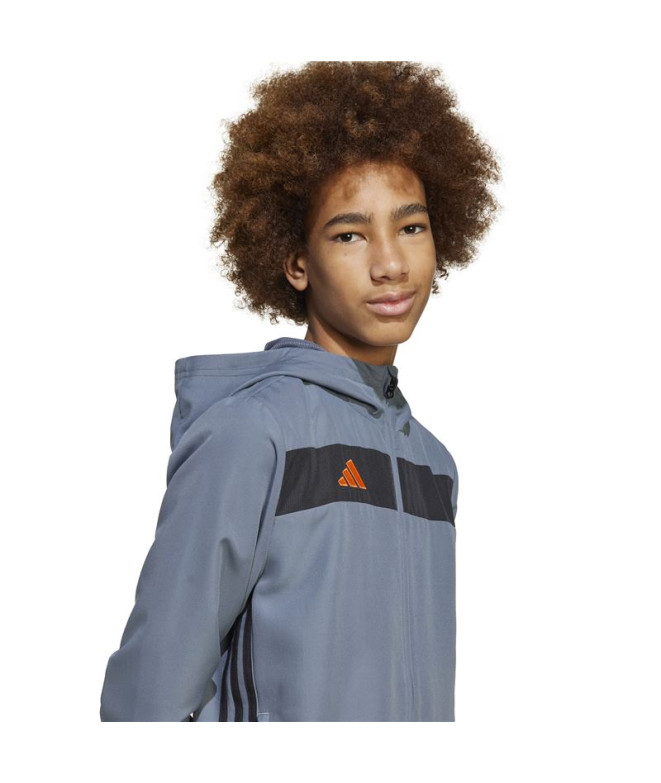 Sweat de Football adidas Tiro Es Hoody Enfant Bleu