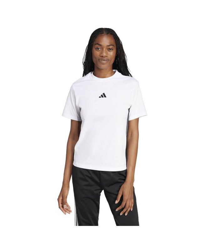 T-shirt adidas 3Bandas Sj Femme Blanc/Noir
