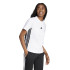 Camiseta adidas 3Bandas Sj Mulher Branco/Preto