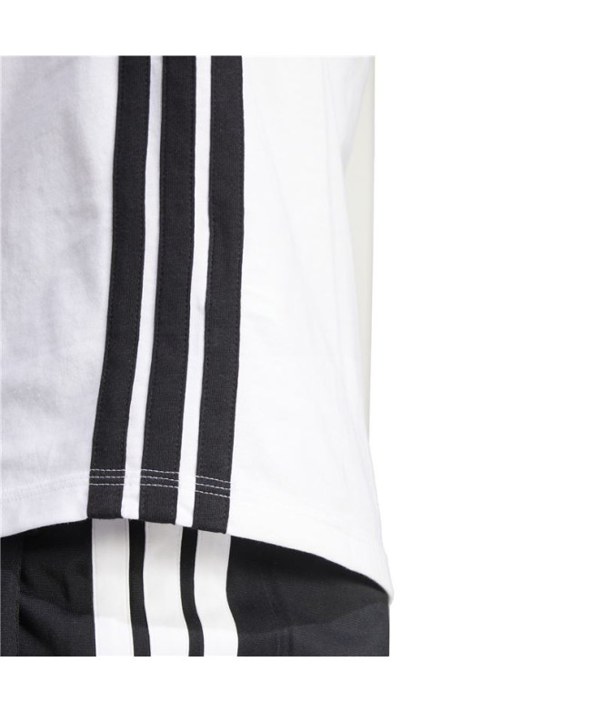 Camiseta adidas 3Bandas Sj Mulher Branco/Preto