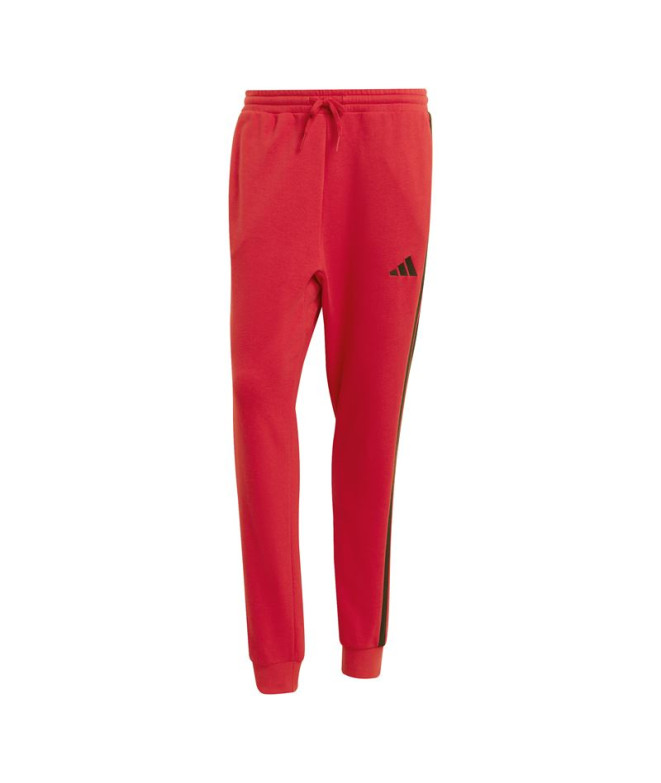 Pantalones adidas 3 Bandas French Terry Tc Hombre Rubpur/Negro