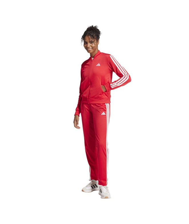 Chandail adidas 3 Bandes Tr Ts Femme Rubpur/Blanc