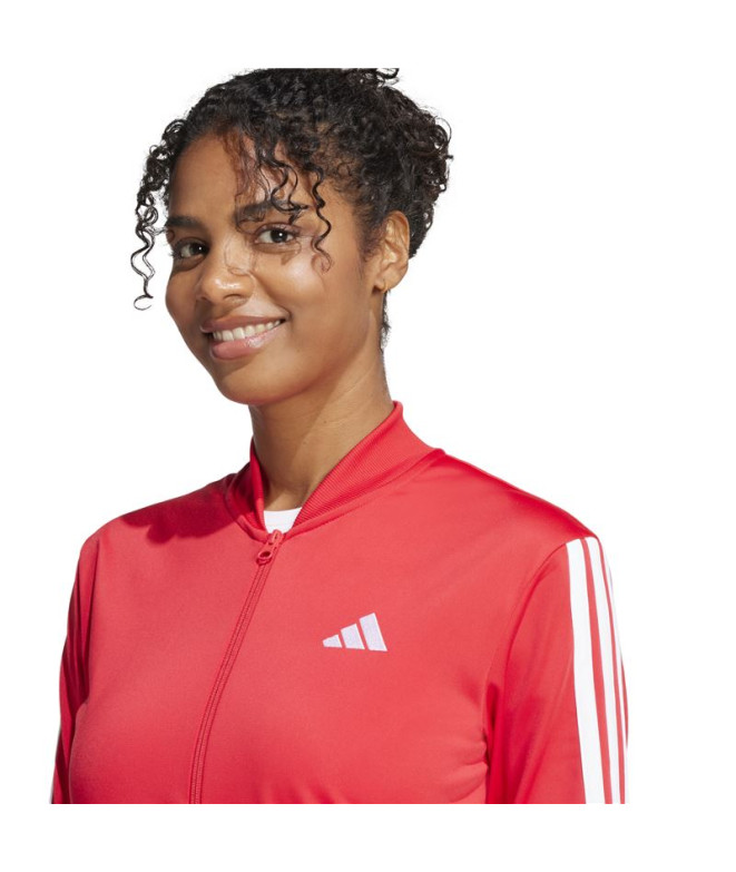 Chandail adidas 3 Bandes Tr Ts Femme Rubpur/Blanc