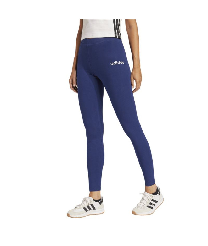 Collants adidas Lin Sj Femme Bleu Foncé/Blanc