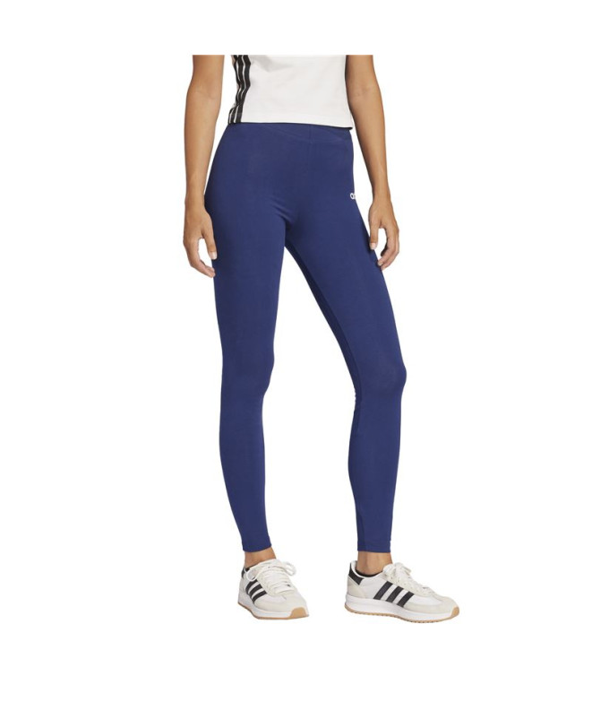 Mallas adidas Lin Sj Mujer Azul Oscuro/Blanco