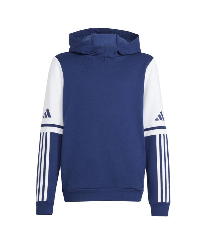 Moletom de Futebol adidas Squadra25 Sw Hood Infantil Azul/Branco