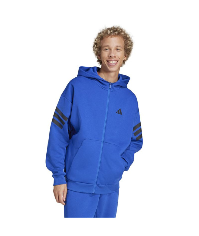 Moletom adidas Future Icons 3Bandas Fz Homem Azul
