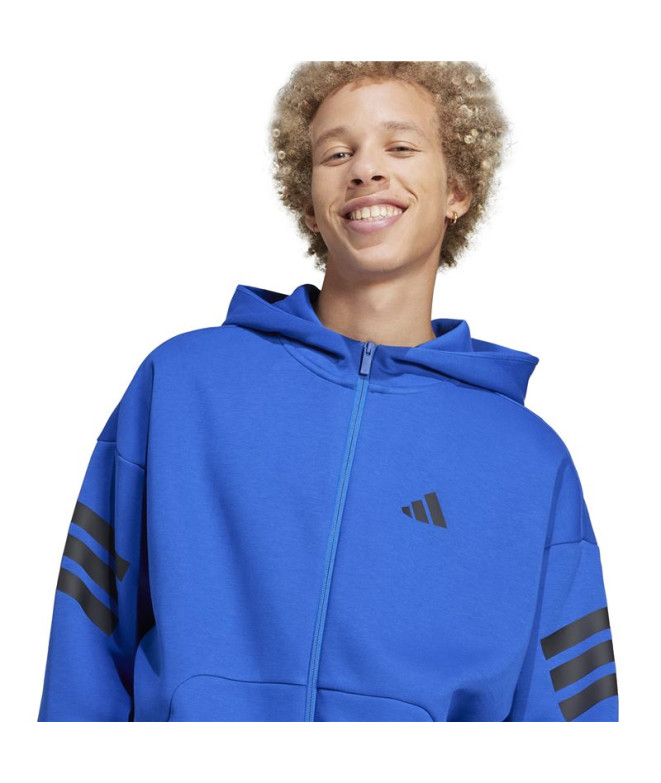 Sweat adidas Future Icons 3Bandas Fz Homme Bleu