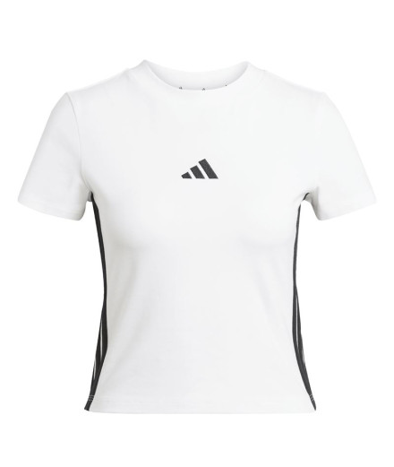 Camiseta adidas 3Bandas Sj Baby Mujer Blanco/Negro