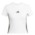 Camiseta adidas 3Bandas Sj Baby Mujer Blanco/Negro