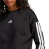 Moletom adidas 3Bandas Fl Swt Mulher Negro/Branco