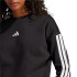 Sudadera adidas 3Bandas Fl Swt Mujer Negro/Blanco