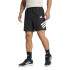 Calça de Fitness adidas Gym+ 3 Bandas Short Homem Preto/Branco