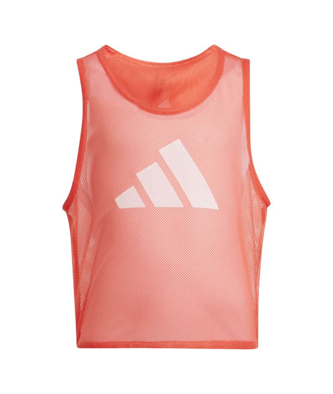 Peto de Futebol adidas Training Bib24 Mini Infantil Vermelho