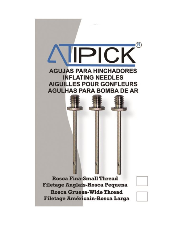 Aiguilles Football Ballons Atipick Blister 3 de...