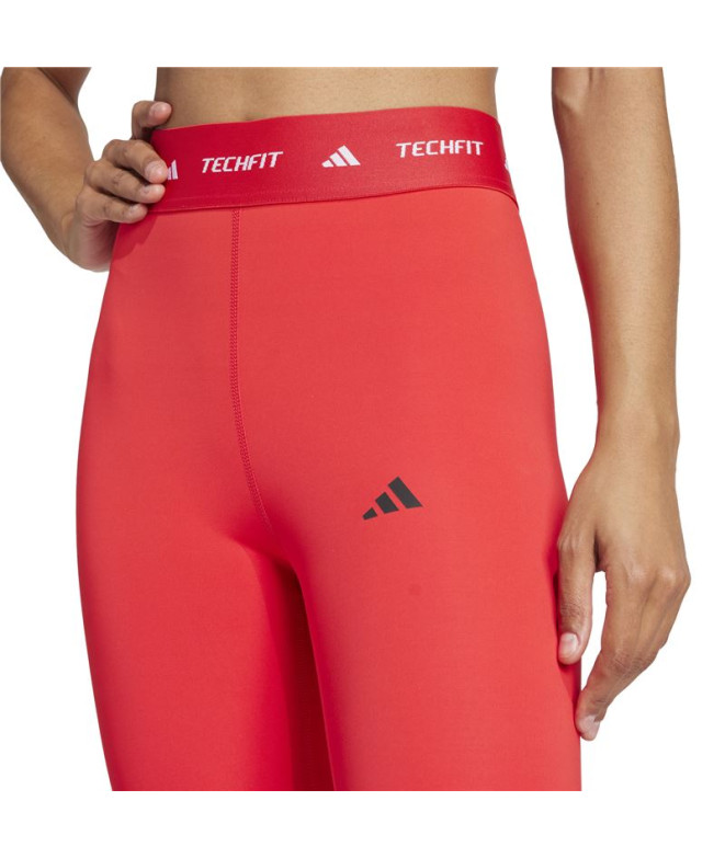 Malhas de Fitness adidas Techfit 7/8 Mulher Rubpur