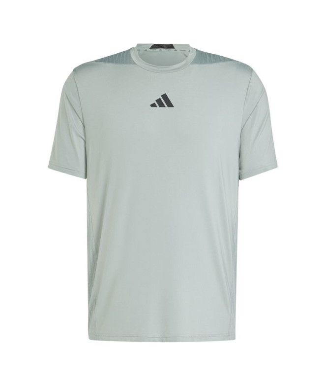 Camiseta de Fitness adidas D4T Int. Hombre Verde