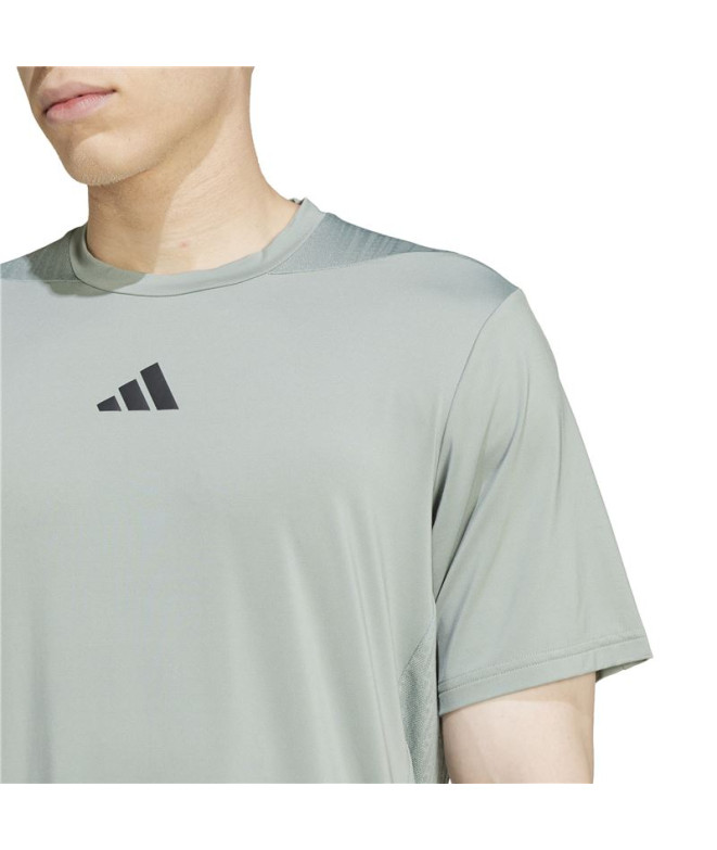 Camiseta de Fitness adidas D4T Int. Hombre Verde