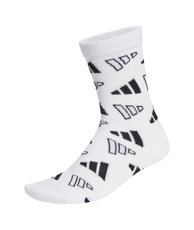 Chaussettes adidas Monogram Sck 1P Enfant Blanc/Noir